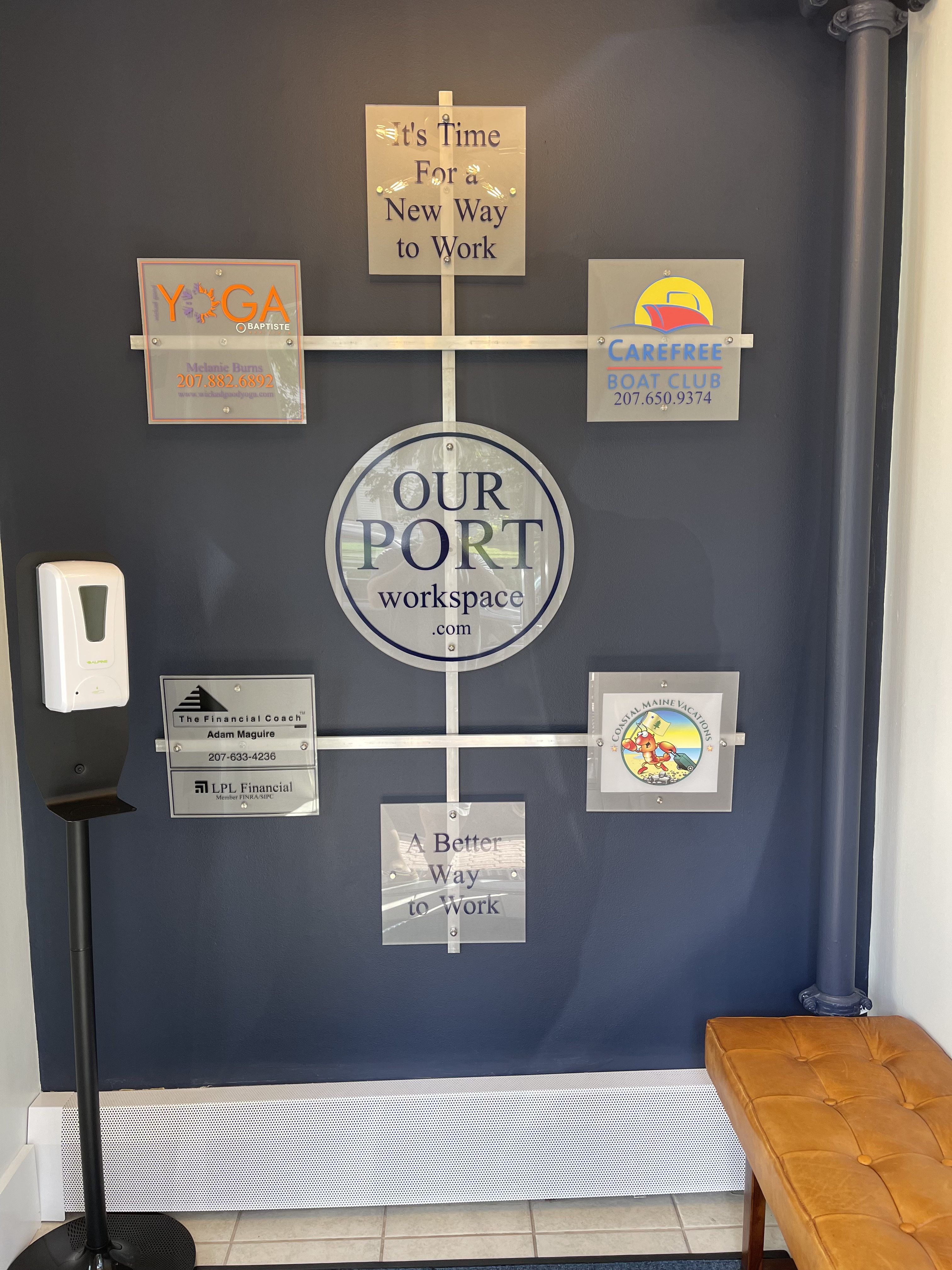 Our Port welcome wall